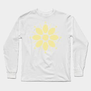 Floral 1 (yellow) Long Sleeve T-Shirt